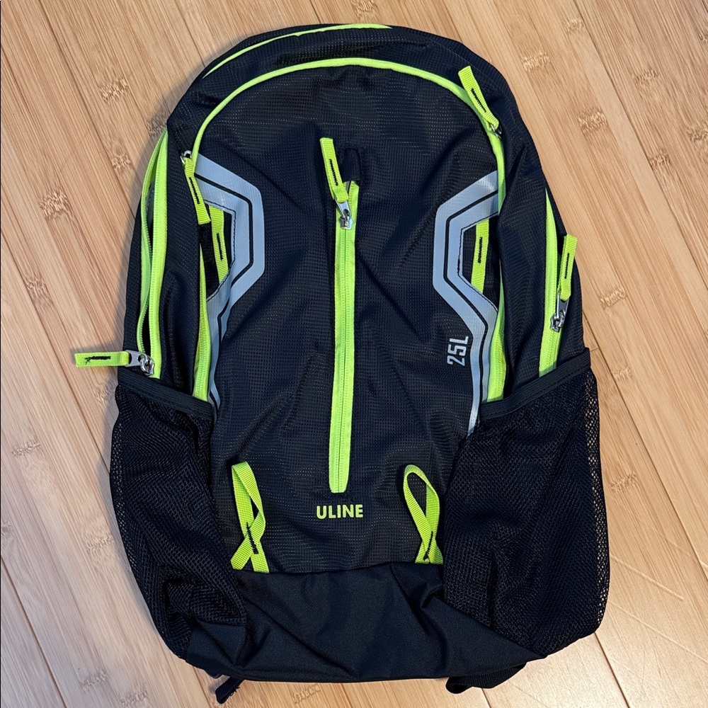 Black and Green Backpack